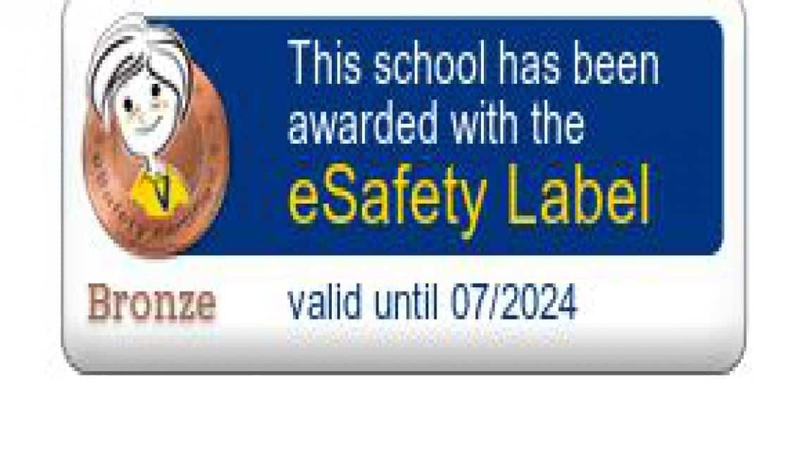 Okulumuz Güvenli İnternet Kullanımı Çalışmaları ile E Safety Label Bronz Etiketi Aldı.